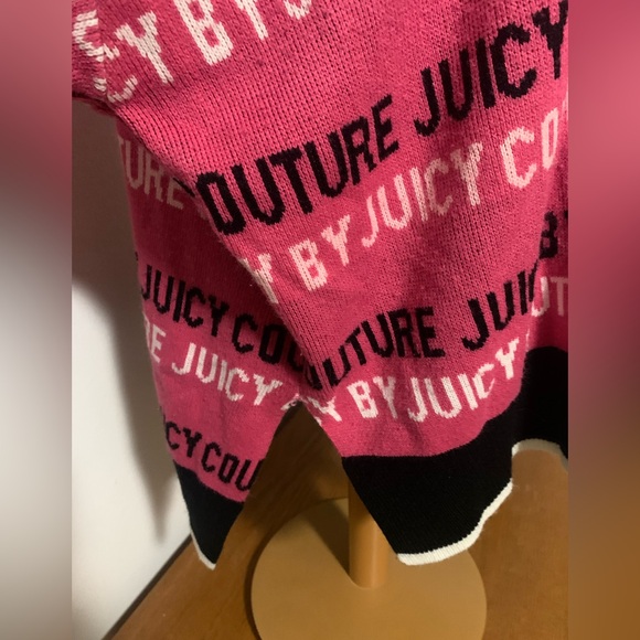 Juicy By Juicy Couture Crew Neck Long Sleeve Pink Cozy Logo Pullover Sweater 1X - Picture 6 of 13